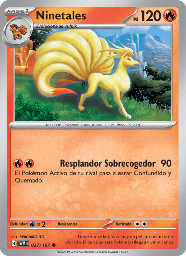 Ninetales, carte 027 de Mascarada Crepuscular