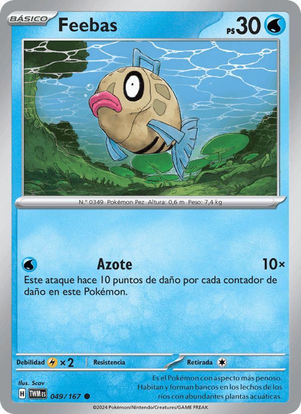 Feebas, carta 049 de Mascarada Crepuscular