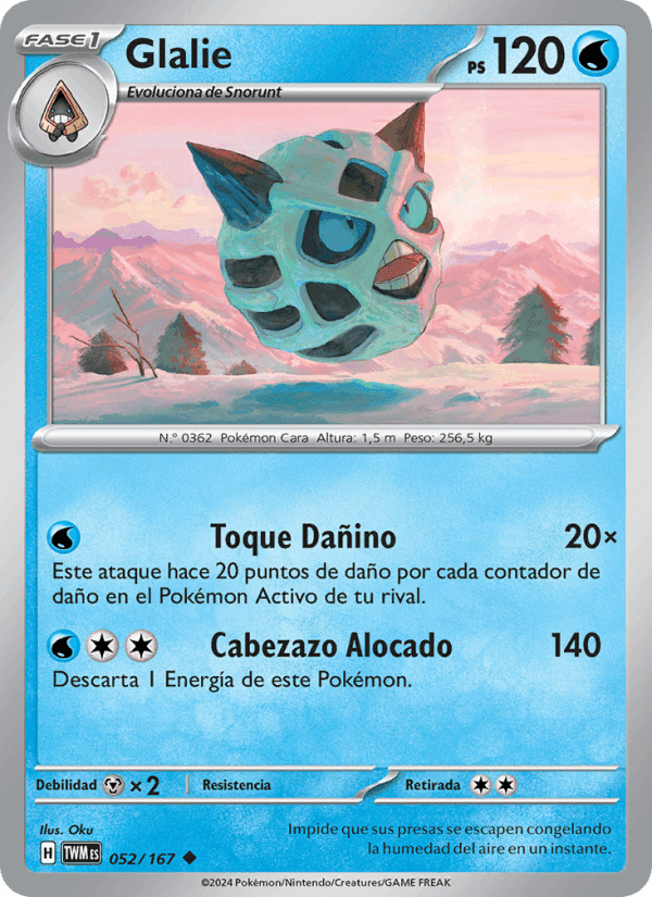 Glalie, carte 052 de Mascarada Crepuscular