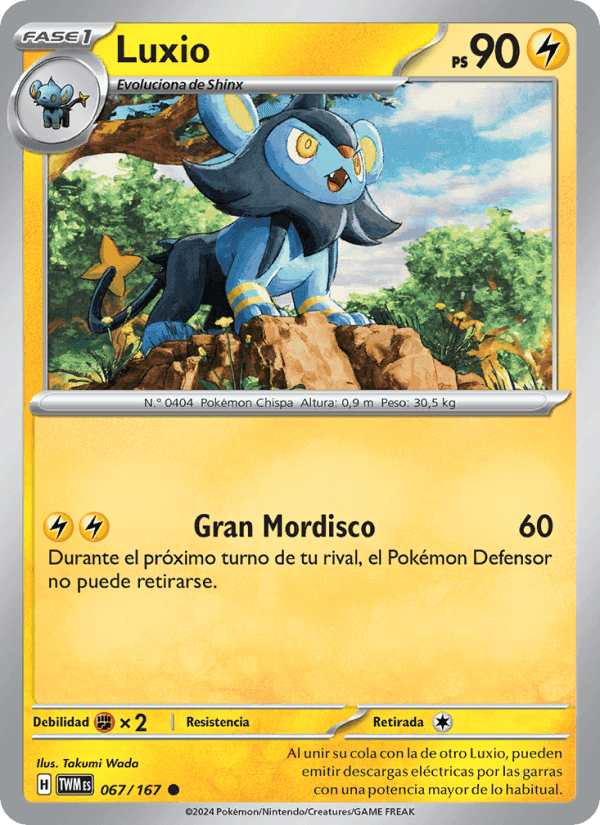 Luxio, card 067 from Mascarada Crepuscular