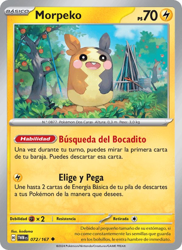 Morpeko, carta 072 di Mascarada Crepuscular