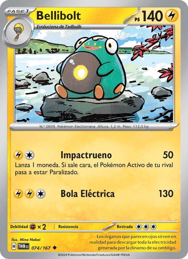 Bellibolt, carta 074 de Mascarada Crepuscular