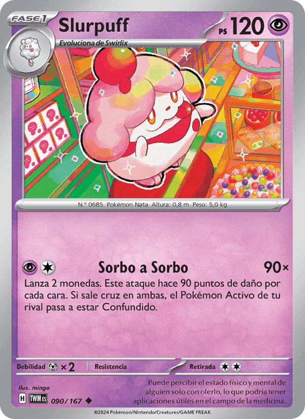 Slurpuff, carte 090 de Mascarada Crepuscular