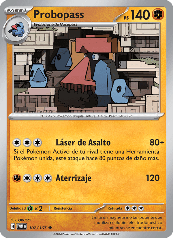 Probopass, carta 102 de Mascarada Crepuscular