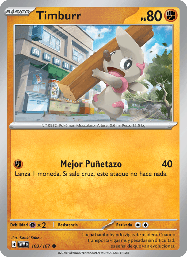 Timburr, card 103 from Mascarada Crepuscular