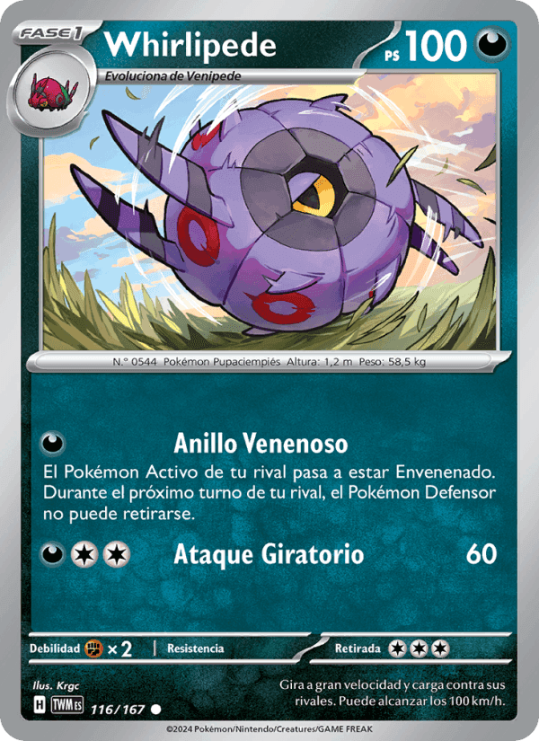Whirlipede, carta 116 de Mascarada Crepuscular