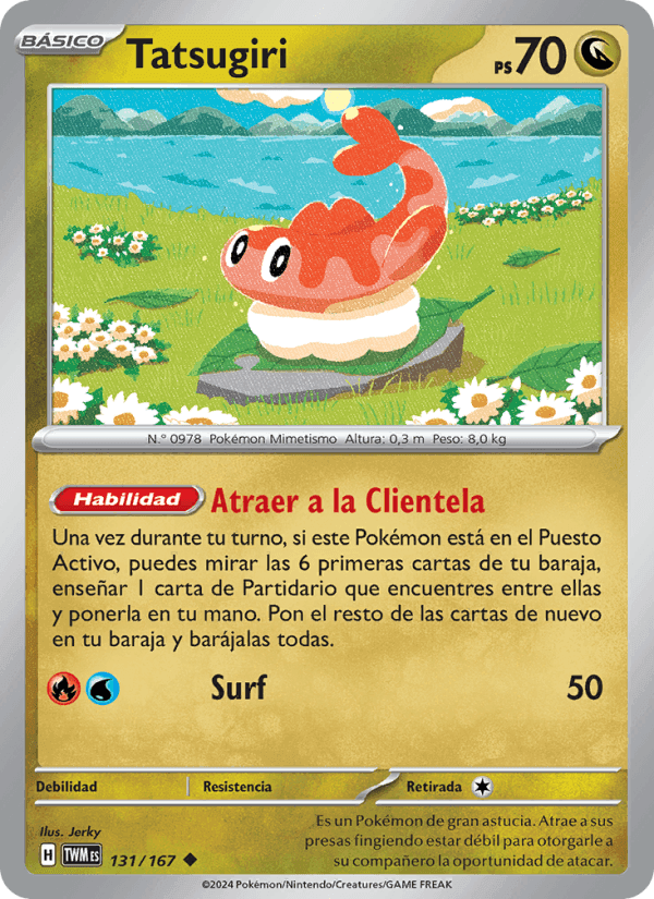 Tatsugiri, card 131 from Mascarada Crepuscular