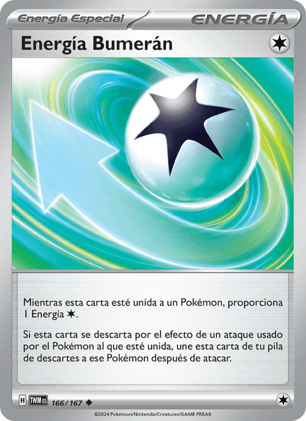 Energía Bumerán, carta 166 de Mascarada Crepuscular