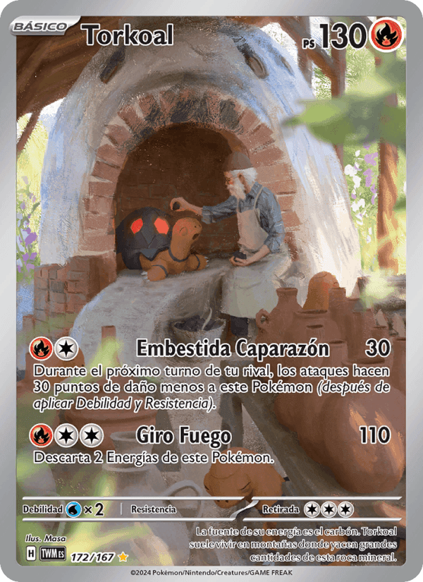 Torkoal, carta 172 de Mascarada Crepuscular