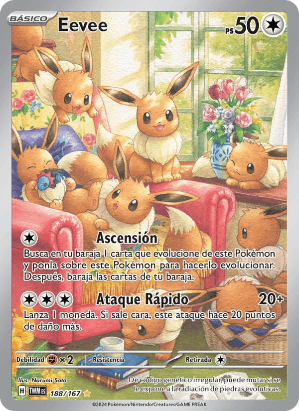 Eevee, card 188 from Mascarada Crepuscular