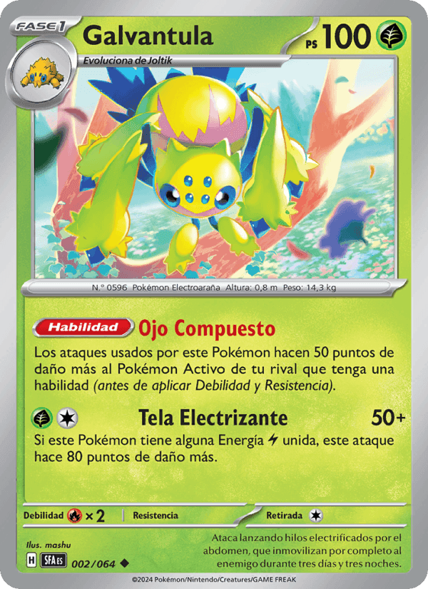 Galvantula, carte 002 de Fabula Sombría