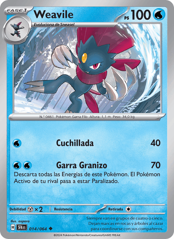 Fabula Sombría の 014 番、Weavile