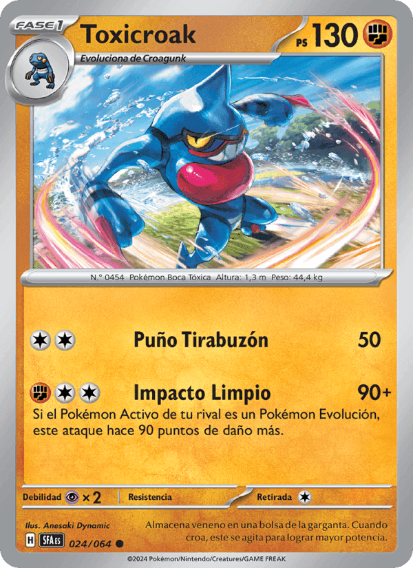 Toxicroak, carta 024 de Fabula Sombría