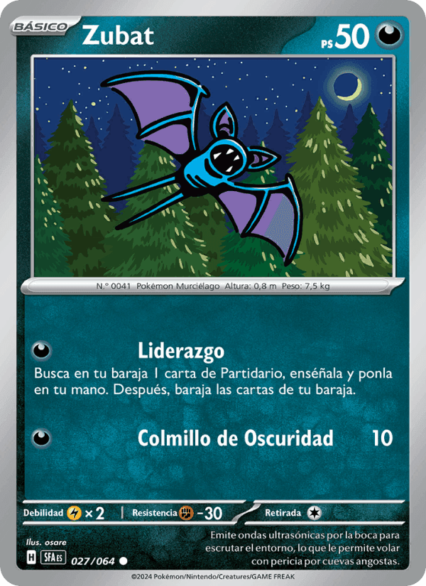 Zubat, carta 027 de Fabula Sombría