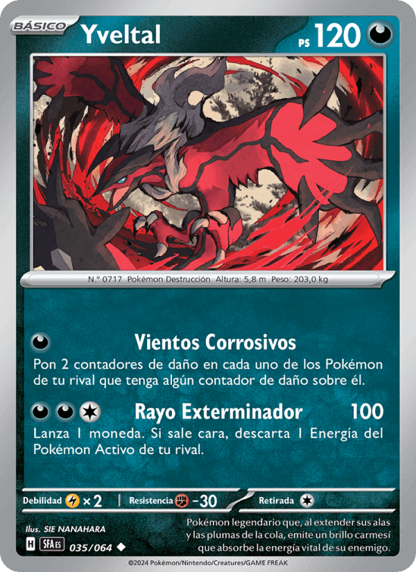 Yveltal, carte 035 de Fabula Sombría