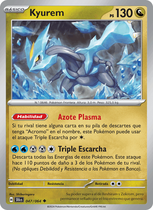 Kyurem, card 047 from Fabula Sombría