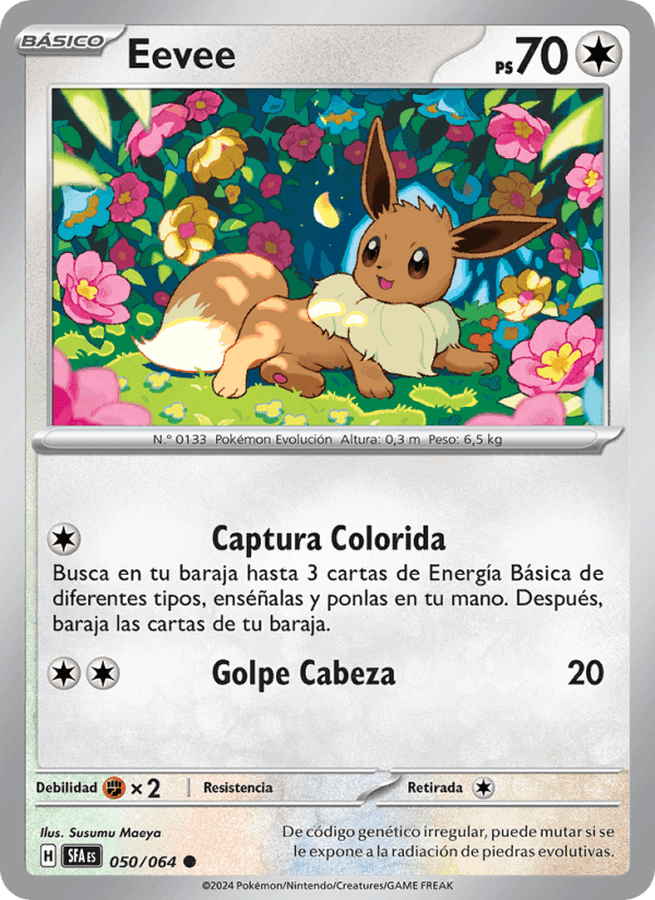 Eevee, carte 050 de Fabula Sombría