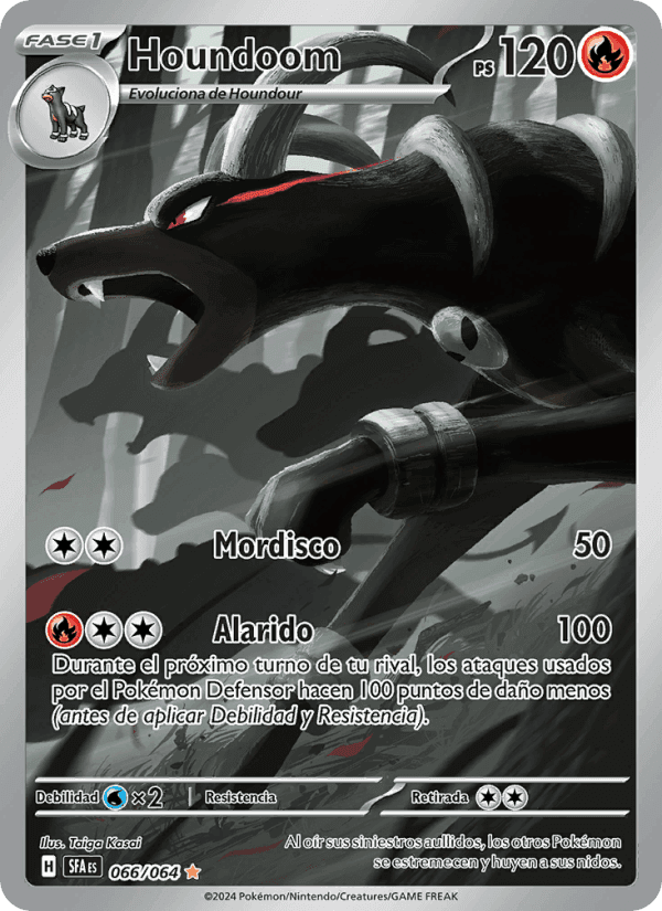Houndoom, carta 066 de Fabula Sombría