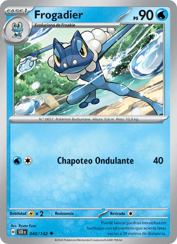 Frogadier, carta 040 de Corona Astral