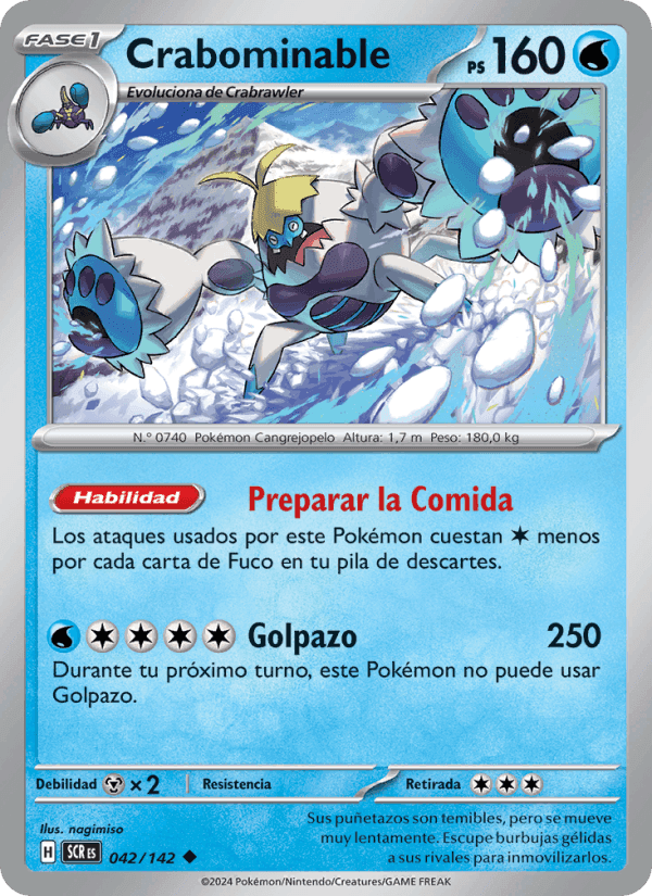 Crabominable, carta 042 de Corona Astral