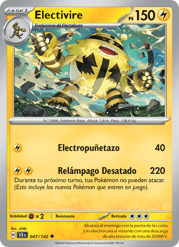 Electivire, carta 047 de Corona Astral