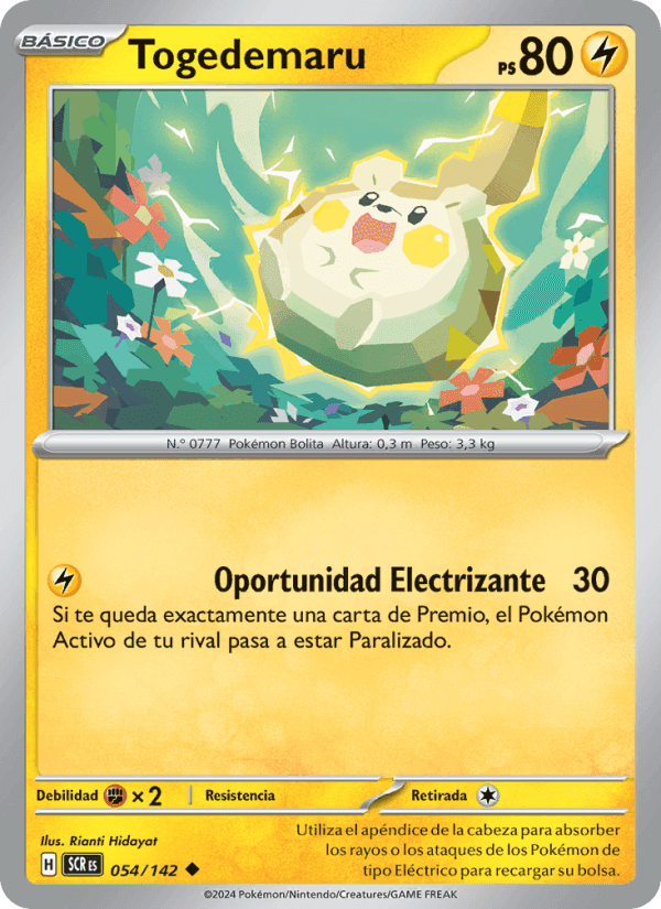 Togedemaru, carta 054 de Corona Astral