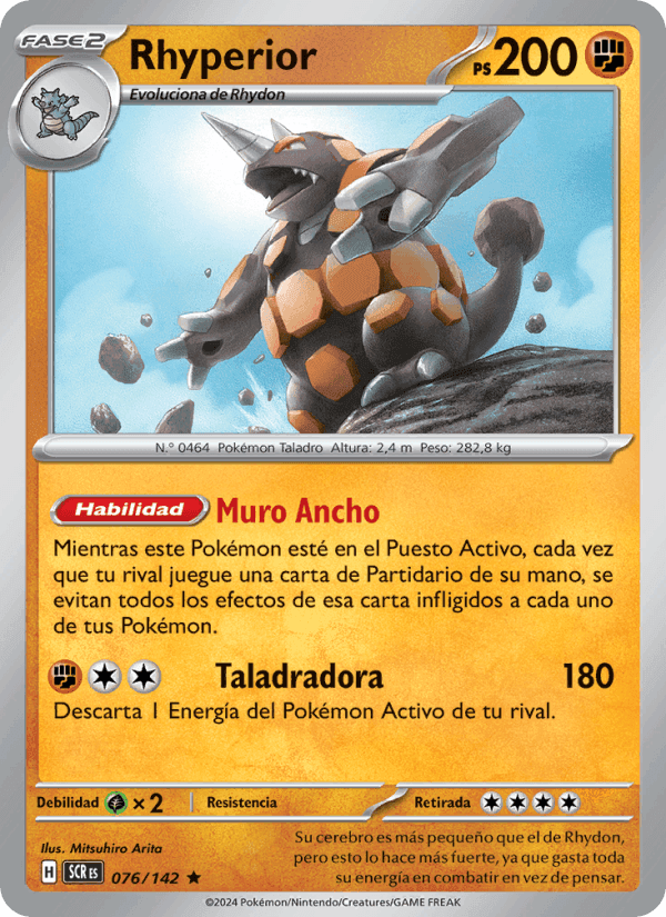 Rhyperior, carta 076 de Corona Astral