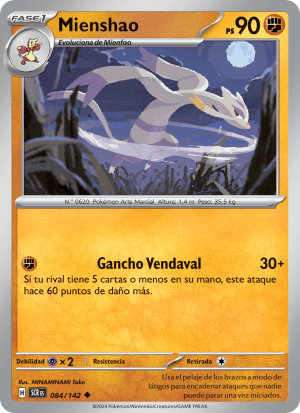 Mienshao, carte 084 de Corona Astral