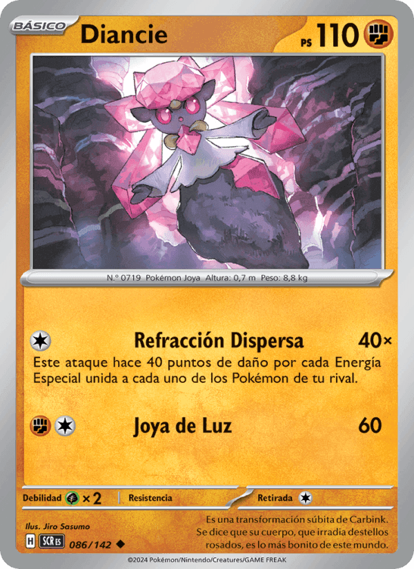 Diancie, card 086 from Corona Astral
