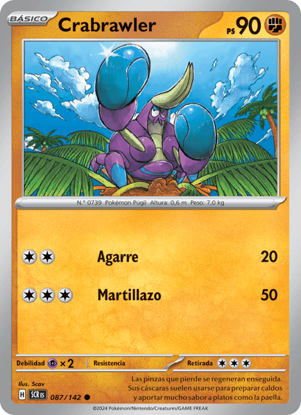 Crabrawler, carta 087 de Corona Astral
