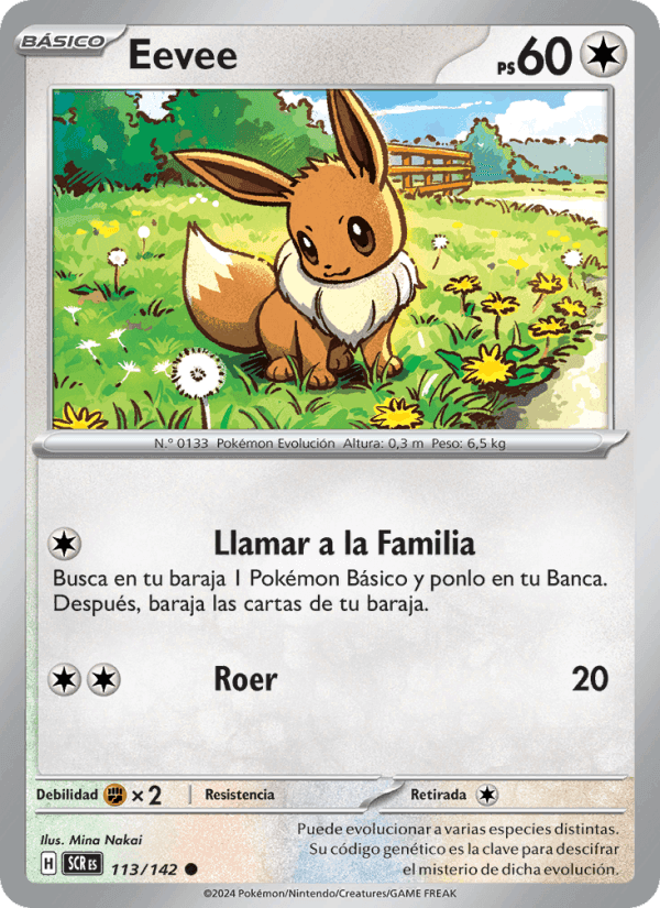 Eevee, carte 113 de Corona Astral