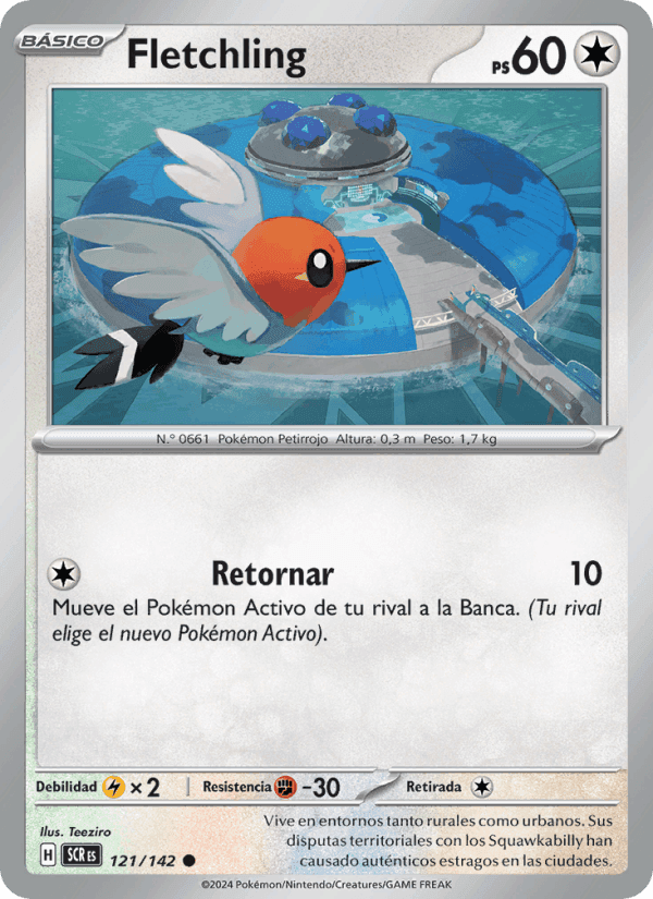 Fletchling, carta 121 de Corona Astral