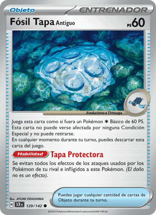 Fósil Tapa Antiguo, card 129 from Corona Astral