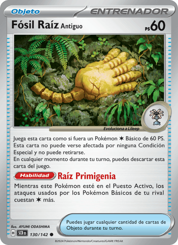 Fósil Raíz Antiguo, carta 130 de Corona Astral