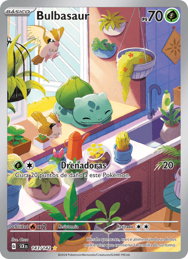 Bulbasaur, carta 143 di Corona Astral