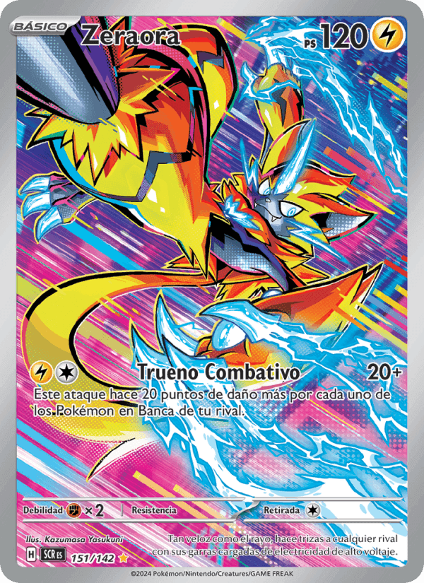 Zeraora, carta 151 di Corona Astral