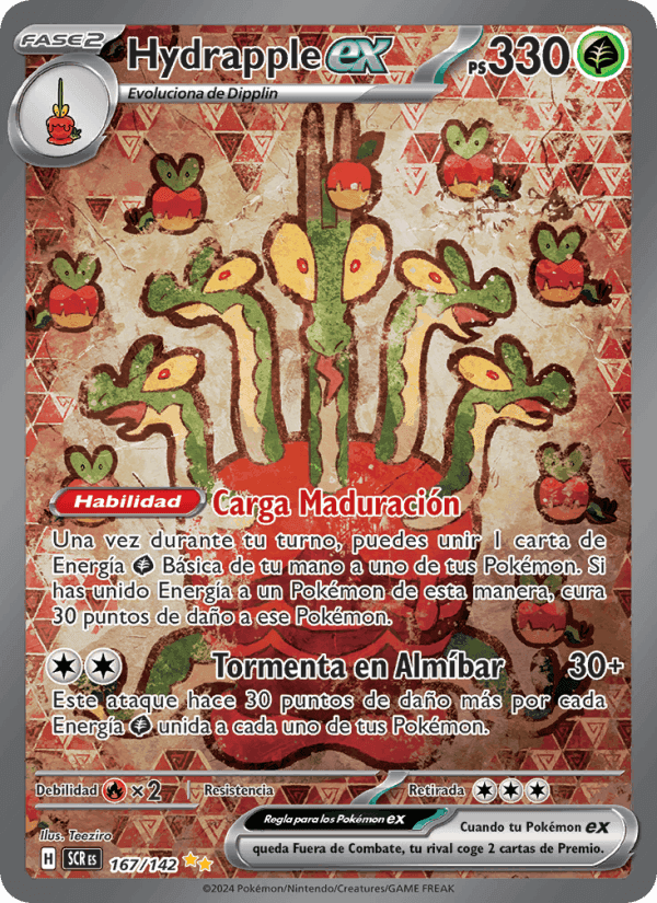Hydrapple ex, carta 167 di Corona Astral