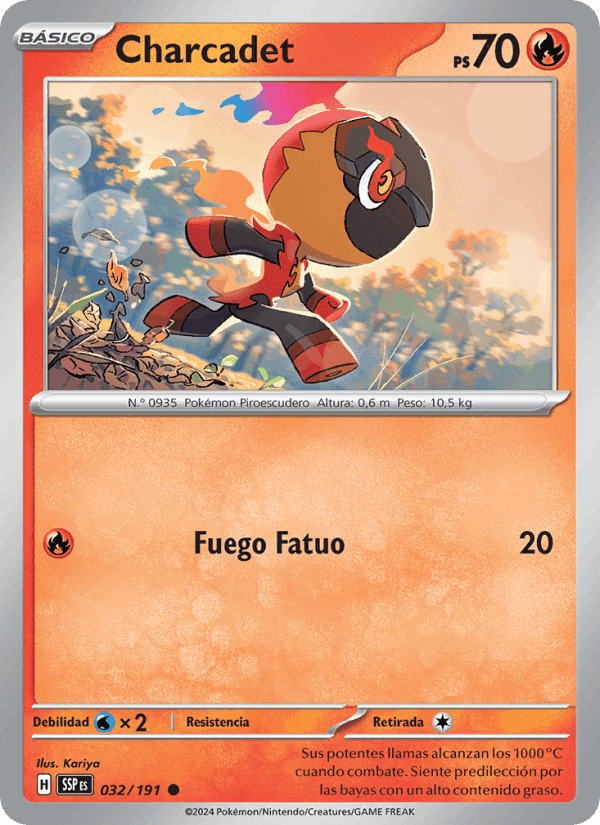 Charcadet, carta 032 de Chispas Fulgurantes