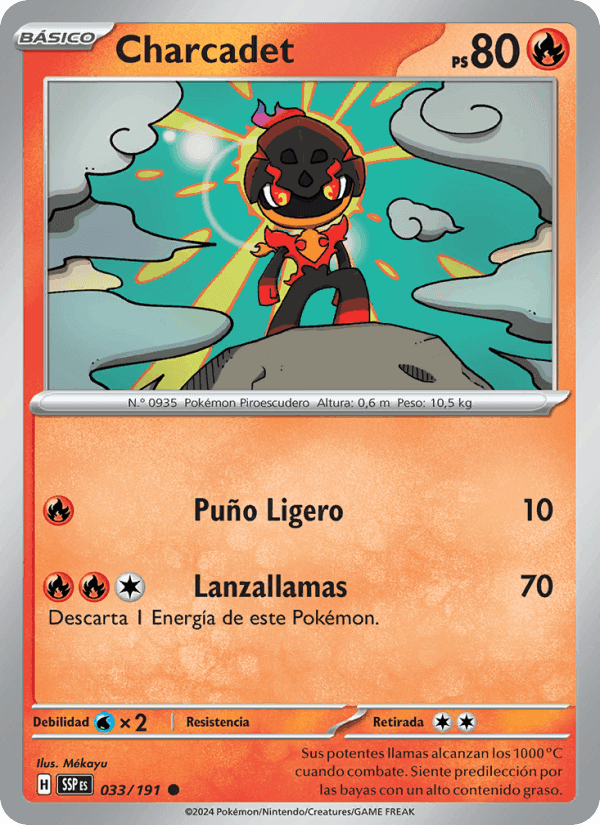 Charcadet, carte 033 de Chispas Fulgurantes