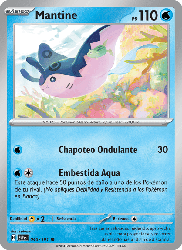Mantine, carta 040 de Chispas Fulgurantes