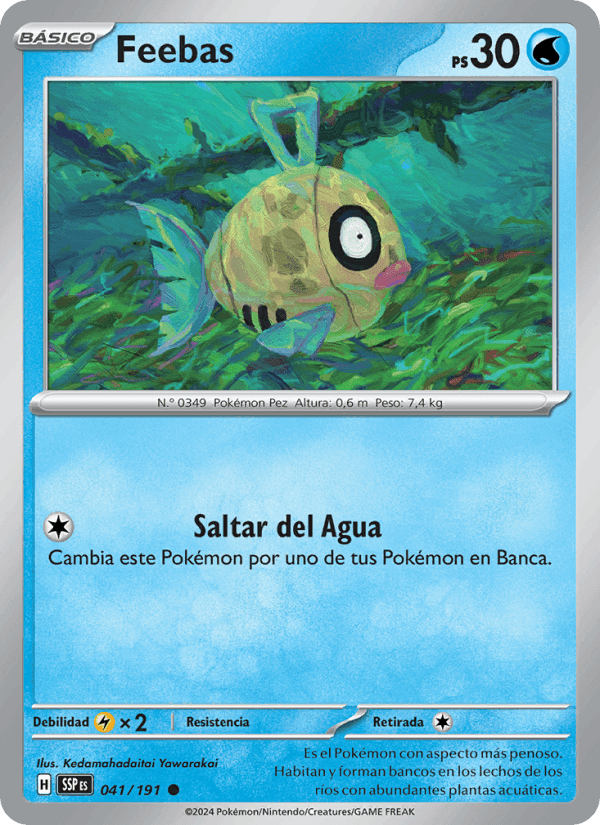 Feebas, carta 041 de Chispas Fulgurantes