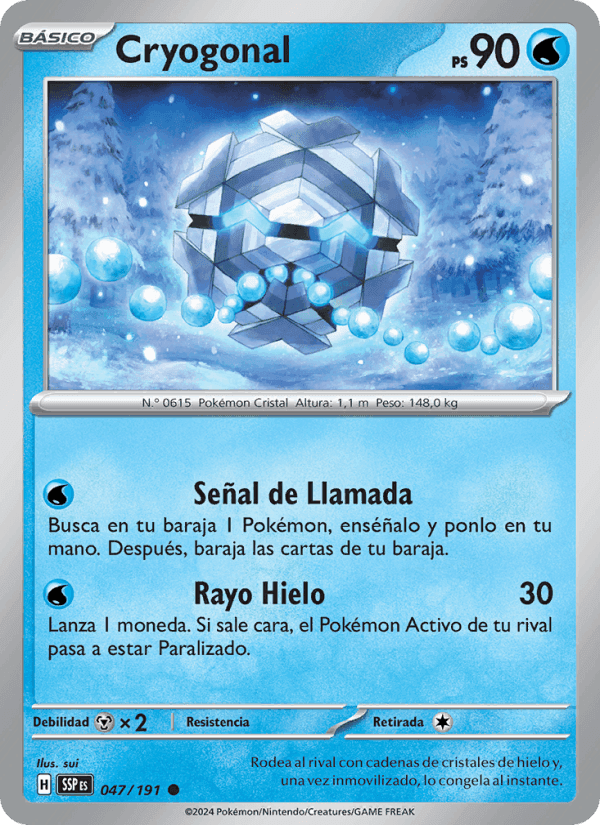Cryogonal, carte 047 de Chispas Fulgurantes