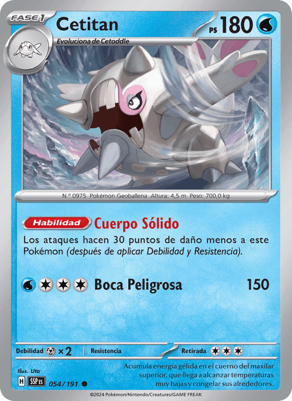 Cetitan, carta 054 de Chispas Fulgurantes