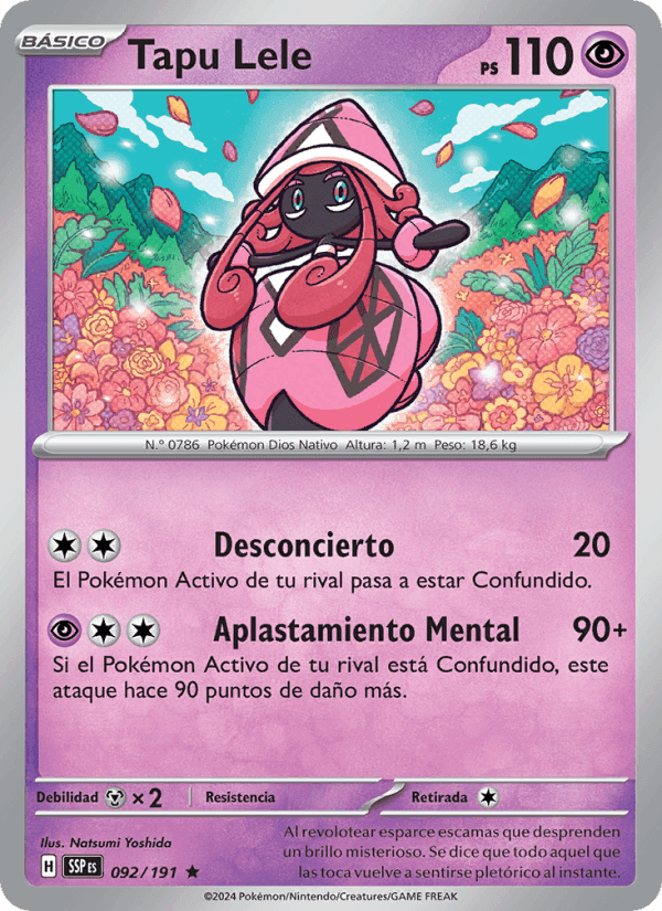 Chispas Fulgurantes の 092 番、Tapu Lele