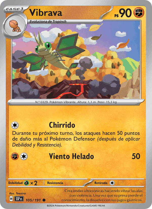 Vibrava, carta 105 de Chispas Fulgurantes