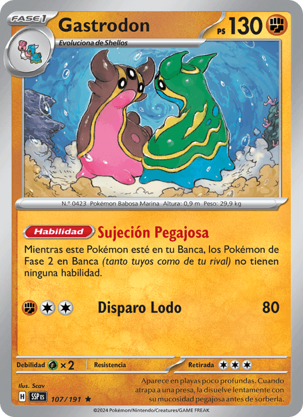 Chispas Fulgurantes の 107 番、Gastrodon