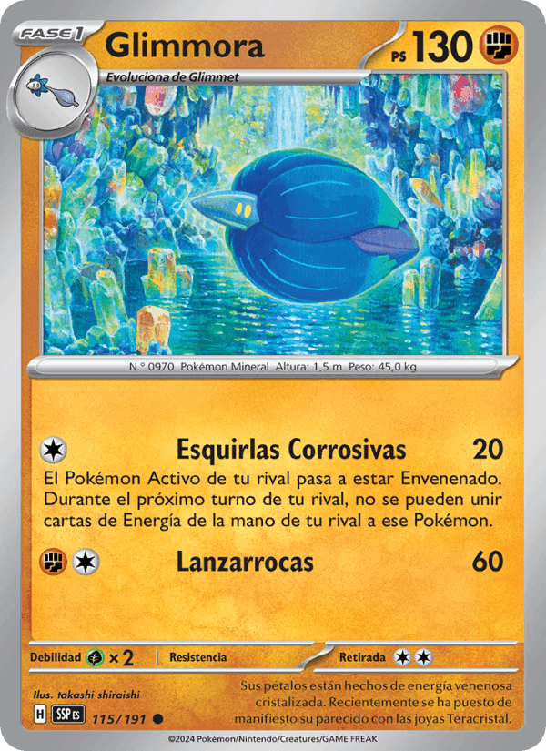 Glimmora, carta 115 de Chispas Fulgurantes
