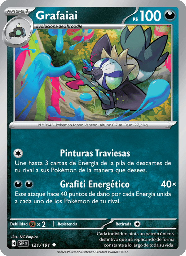 Grafaiai, carta 121 de Chispas Fulgurantes
