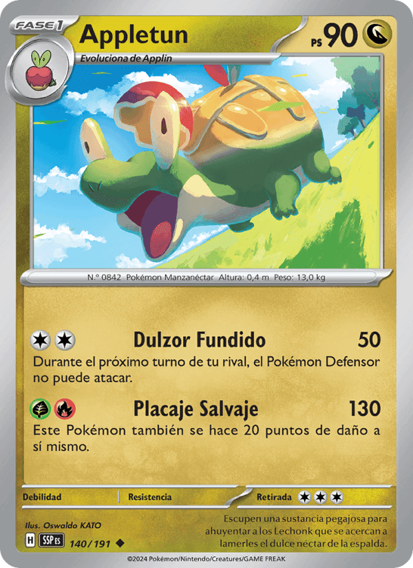 Appletun, carta 140 de Chispas Fulgurantes