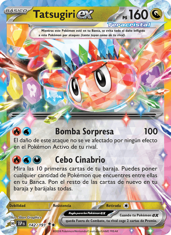 Tatsugiri ex, carta 142 de Chispas Fulgurantes